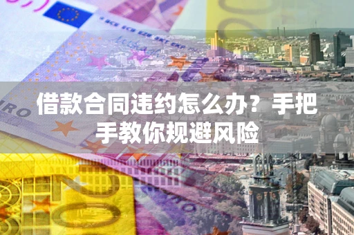武汉借款合同违约怎么办？手把手教你规避风险