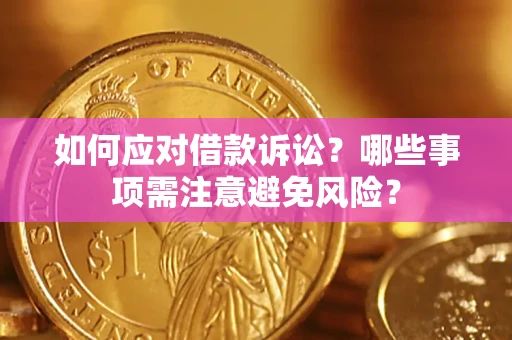 武汉如何应对借款诉讼？哪些事项需注意避免风险？