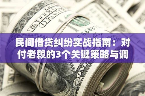 武汉民间借贷纠纷实战指南：对付老赖的3个关键策略与调解盲区解析