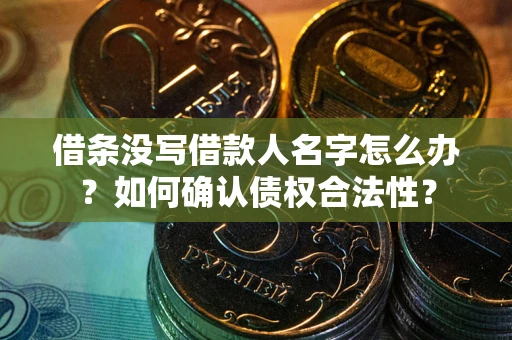 武汉借条没写借款人名字怎么办？如何确认债权合法性？