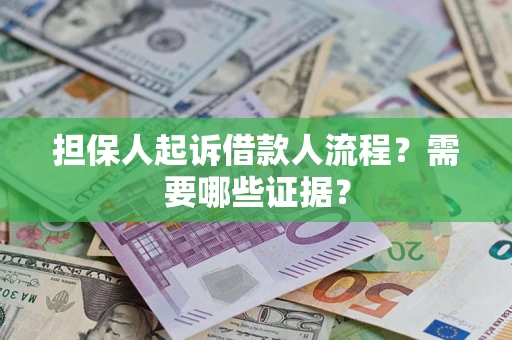 武汉担保人起诉借款人流程？需要哪些证据？