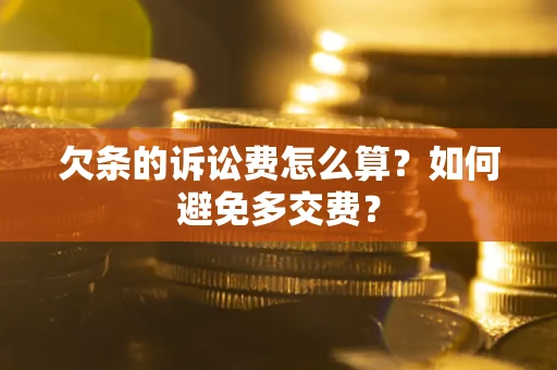武汉欠条的诉讼费怎么算？如何避免多交费？
