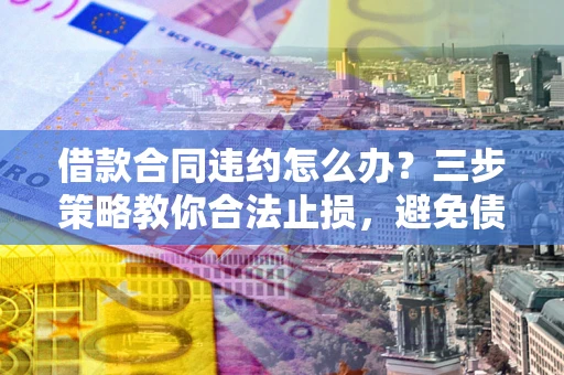 武汉借款合同违约怎么办？三步策略教你合法止损，避免债务危机升级