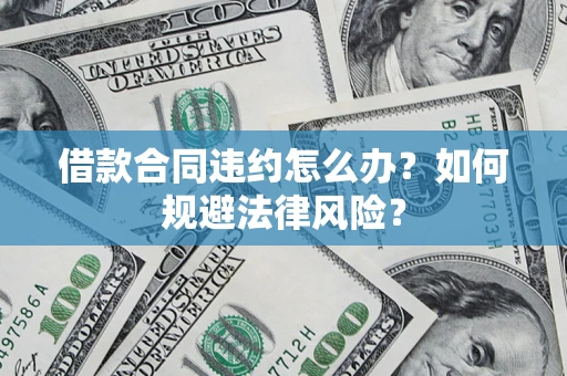 武汉借款合同违约怎么办？如何规避法律风险？